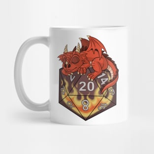 Dice Red Dragon Mug